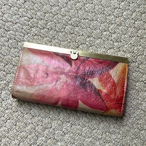 Patricia Nash colorful floral Italian leather wallet
